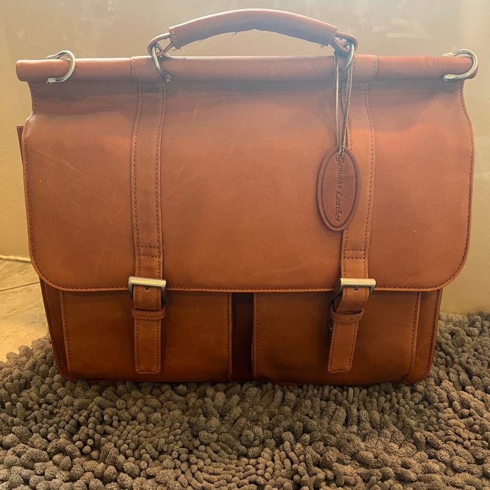 Leather Computer Bag - image 1